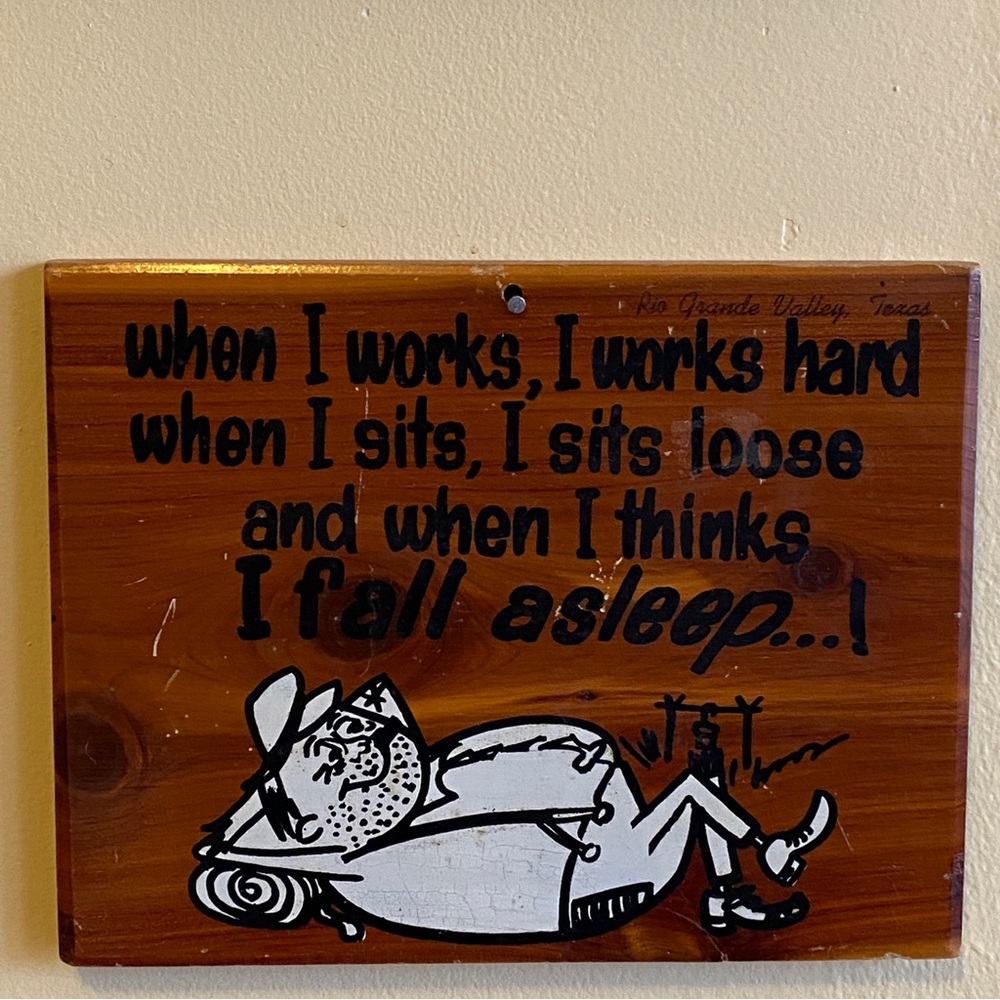 Vintage Funny Wooden Sign WALL DECOR